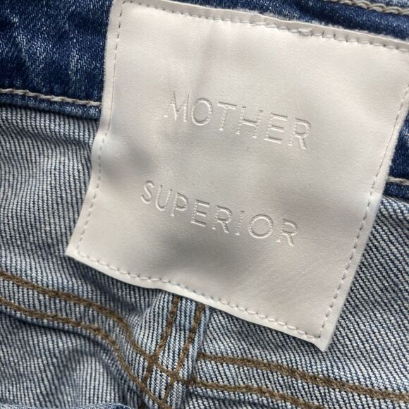 Mother High Waist Rider Skimp Jeans Women’s 28 Blue Distressed High Rise - Picture 3 of 12